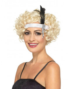 Cinta charleston satén negro 2