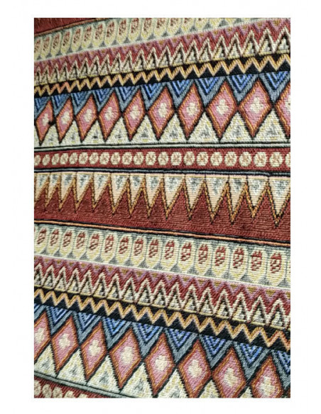 Tejido étnico Aladín granate