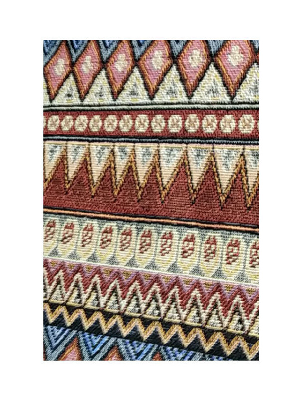 Tejido étnico Aladín granate