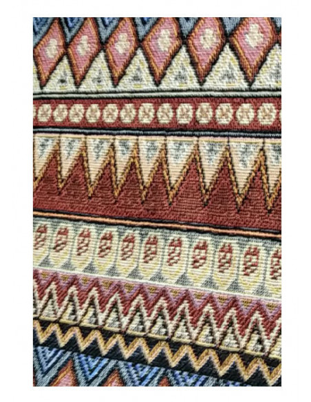 Tejido étnico Aladín granate