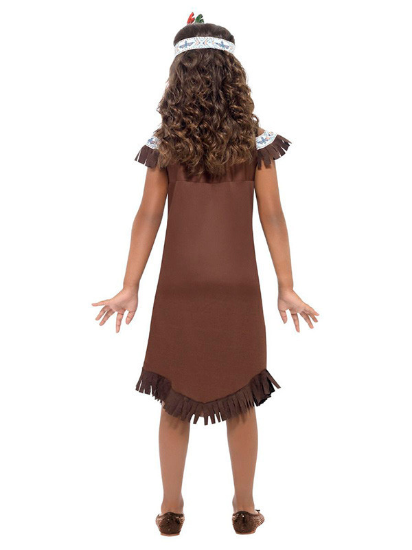 Disfraz india para niña espalda