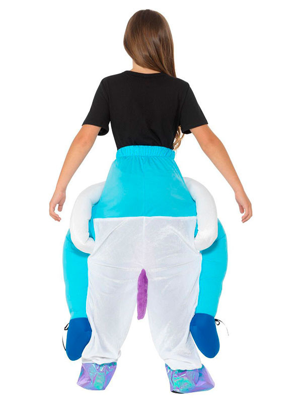 Disfraz unicornio a hombros infantil espalda