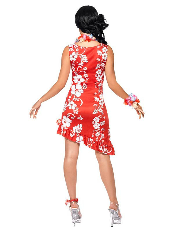 Disfraz de hawaiana espalda