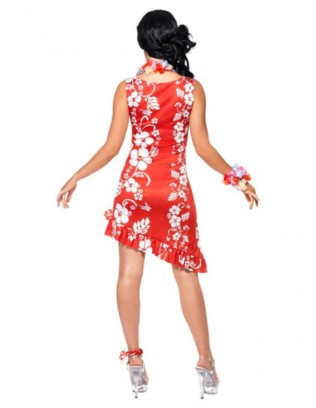 Disfraz de hawaiana espalda