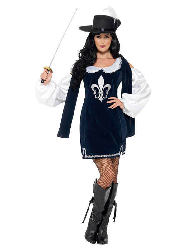Disfraz de mosquetera para mujer