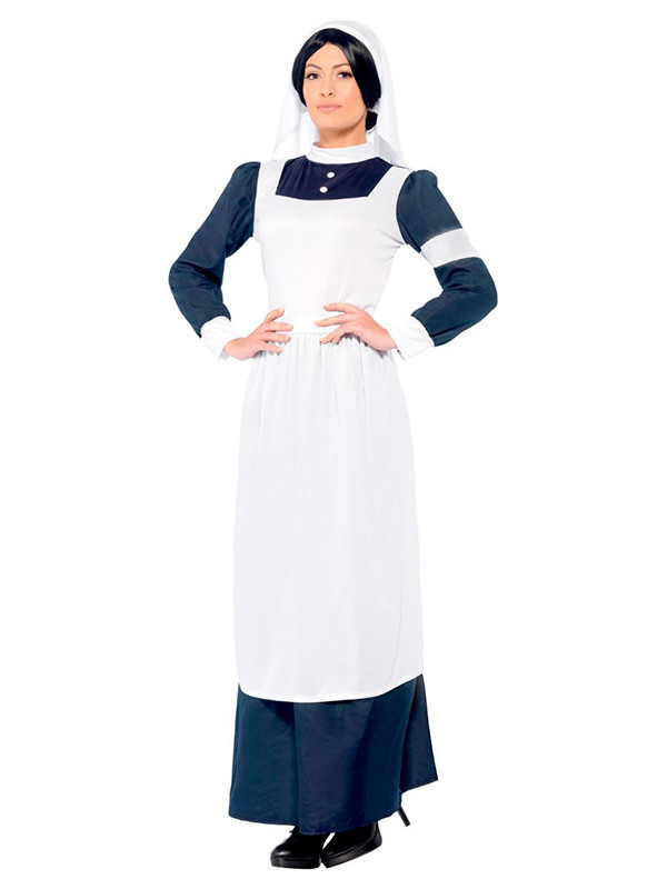 Disfraz enfermera de guerra para mujer secundaria