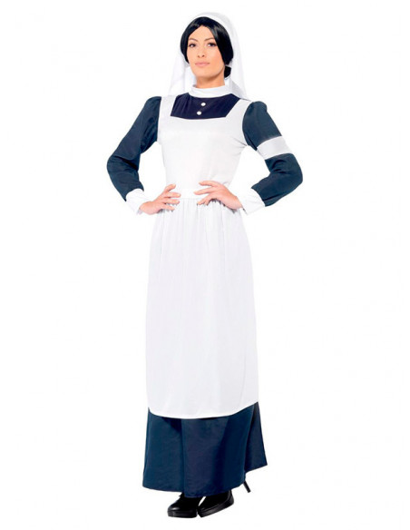 Disfraz enfermera de guerra para mujer secundaria