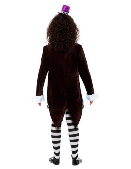 Disfraz sombrerero loco para niña espalda