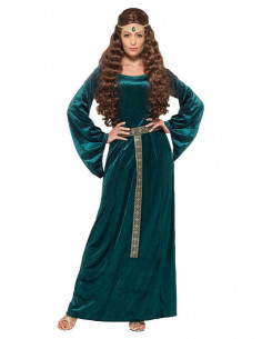 Disfraz Dama Medieval en talla grande 2