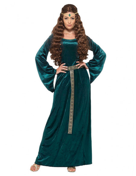 Disfraz Dama Medieval en talla grande para mujer