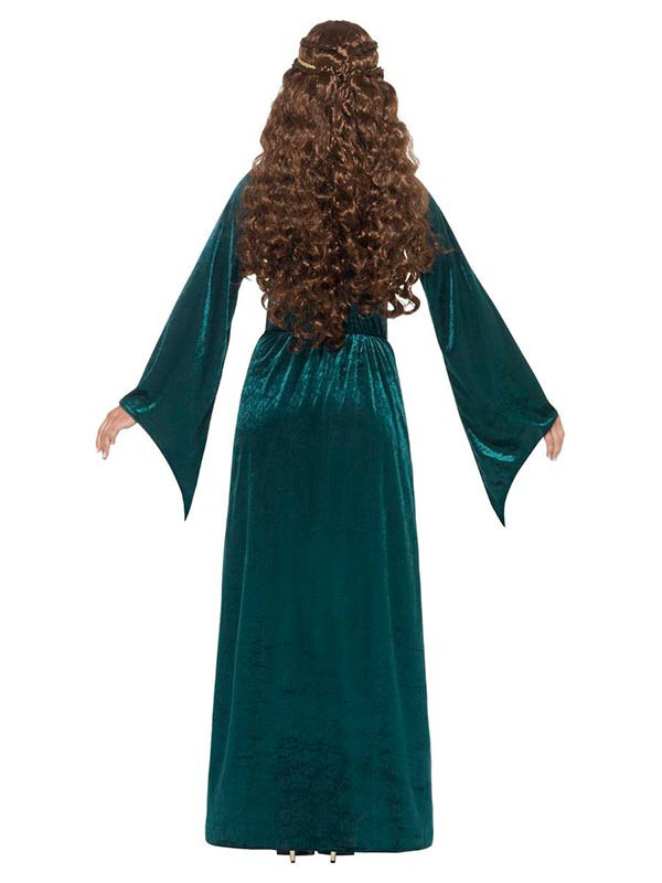 Disfraz Dama Medieval en talla grande espalda