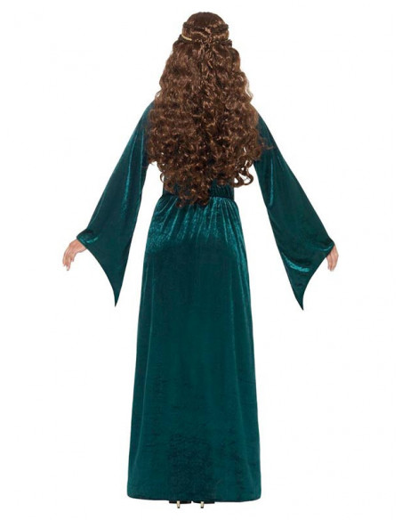 Disfraz Dama Medieval en talla grande espalda