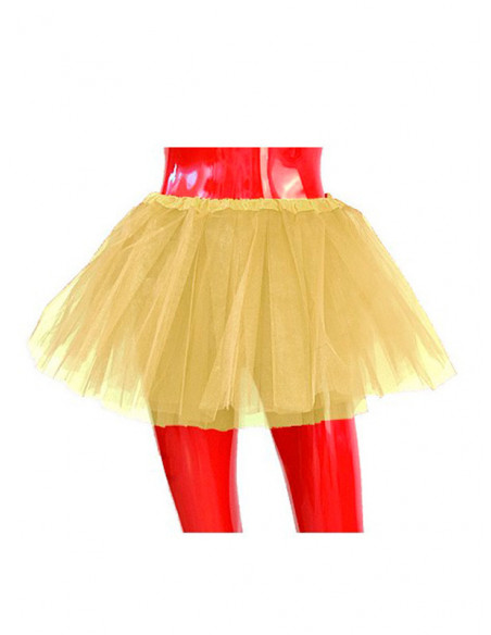 Tutú metalizado adulto oro