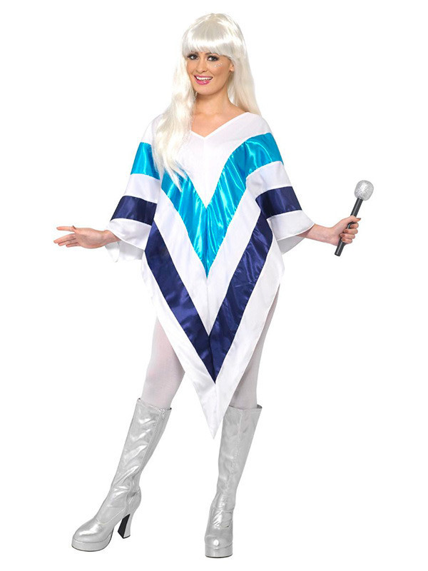 Poncho Super Trouper Abba para mujer