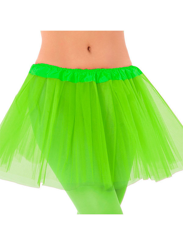 Tutú color neón infantil verde