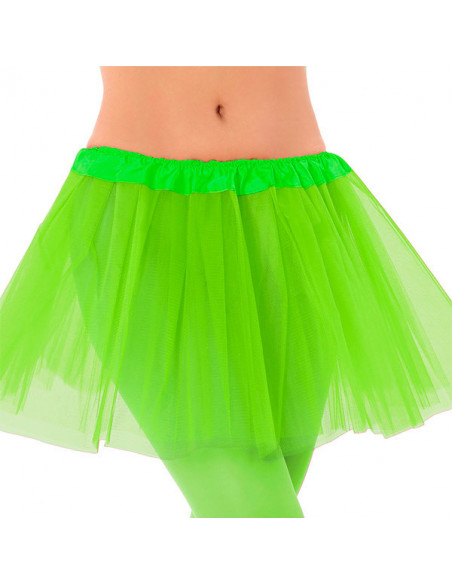 Tutú color neón infantil verde