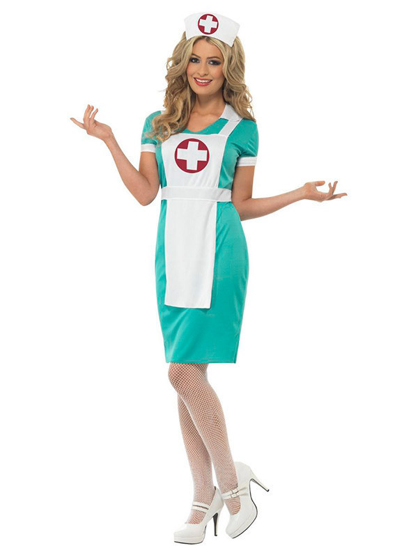 Disfraz enfermera clásica para mujer adulta