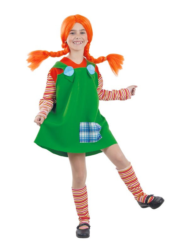 Disfraz de niña traviesa infantil trenzas