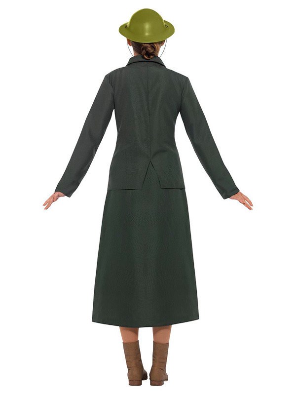 Disfraz de la armada Británica mujer espalda