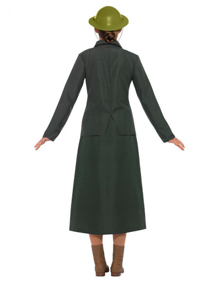 Disfraz de la armada Británica mujer espalda