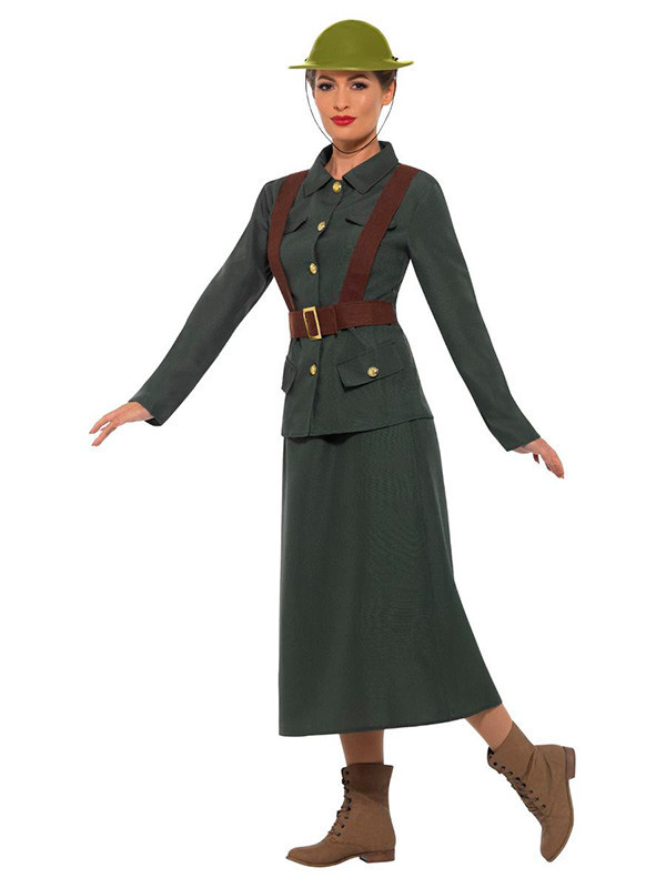 Disfraz de la armada Británica mujer lateral