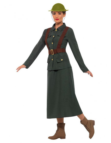 Disfraz de la armada Británica mujer lateral