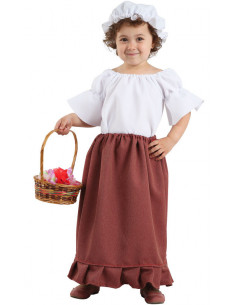 Disfraz medieval bebe niña
