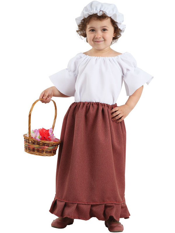 Disfraz medieval bebe niña