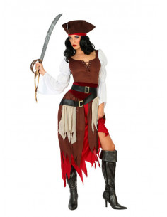 Disfraz de pirata bandida para mujer