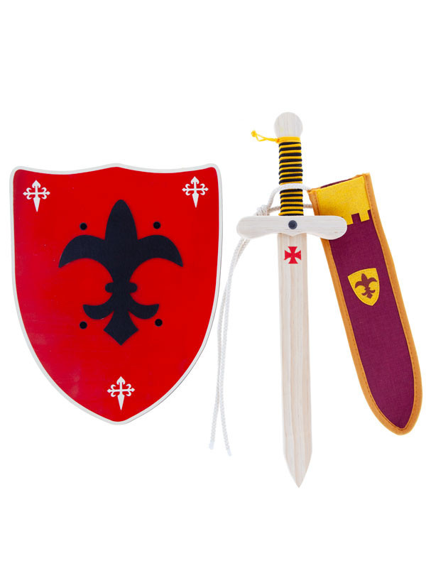 Set medieval de madera lujo