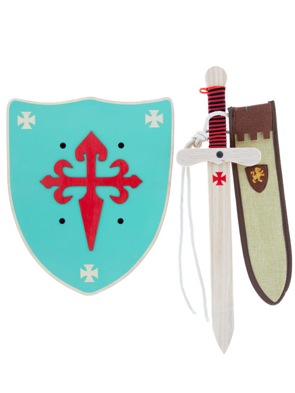 Set medieval de madera lujo mint