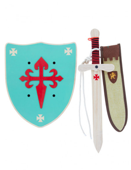 Set medieval de madera lujo mint