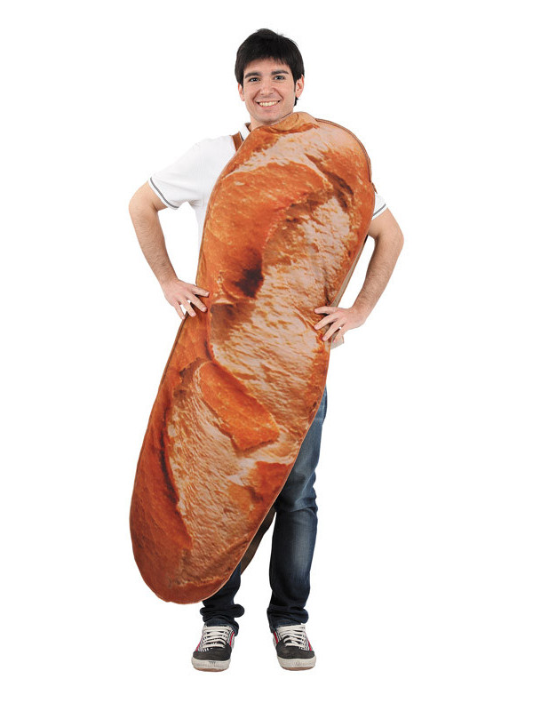 Disfraz original de barra de pan