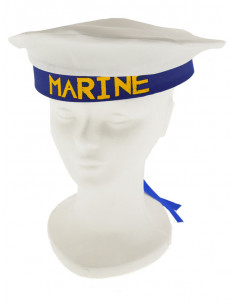 Gorra marine blanca