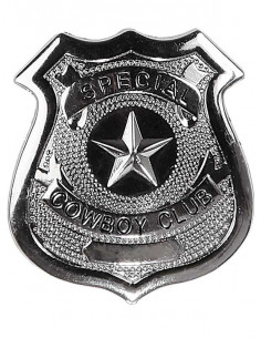 Placa metal policia