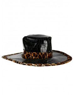 Sombrero borde leopardo 2