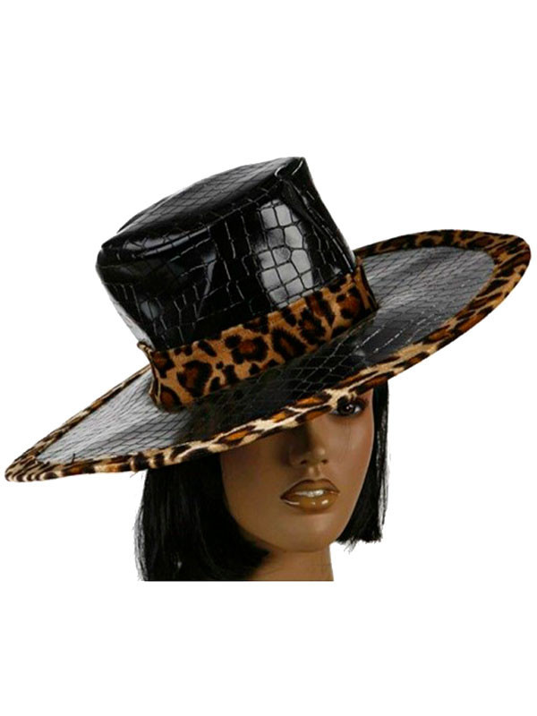 Sombrero borde leopardo