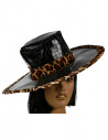 Sombrero borde leopardo