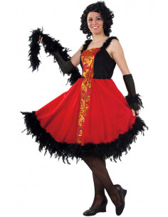 Disfraz de can can mujer