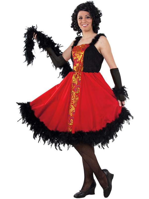 Disfraz de can can mujer