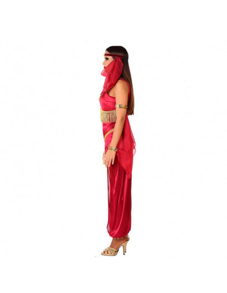 Disfraz de árabe roja para mujer perfil