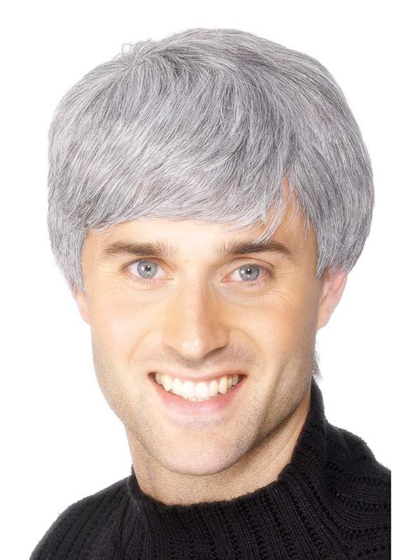 Peluca canosa corta