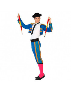 Disfraz de torero azul para hombre