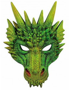 Máscara dragón verde