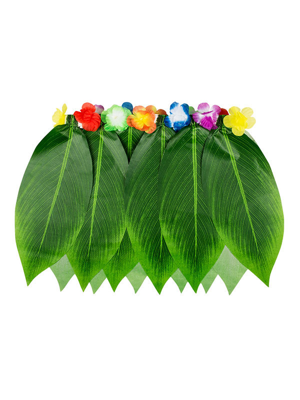 Falda hawaiana de hojas corta