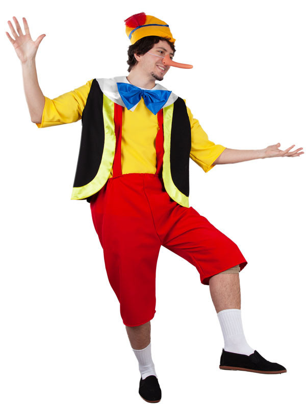 Disfraz de Pinocho para hombre adulto