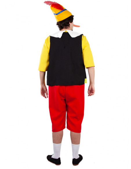 Disfraz de Pinocho para hombre espalda