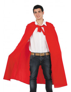 Capa larga roja unisex adulto