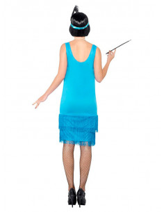 Disfraz años 20 azul para mujer 2
