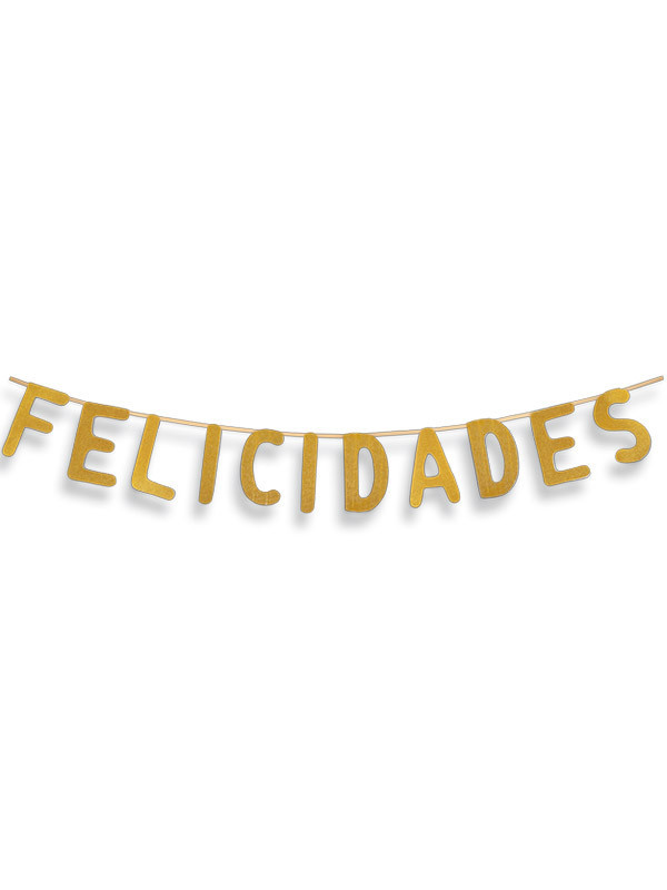 Guirnalda de Felicidades dorada